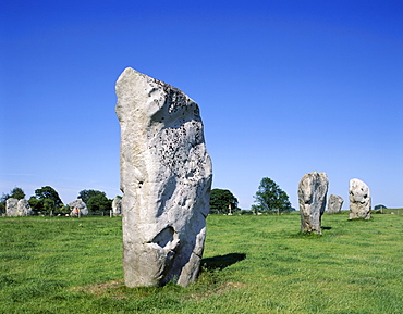 Stone Circle, Avebury, UNESCO World Heritage Site, Wiltshire, England, United Kingdom, Europe