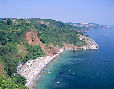 Babbacombe Bay, Torquay, Devon, England, United Kingdom, Europe