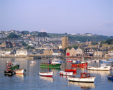 Harbour view, St. Ives, Cornwall, England, United Kingdom, Europe