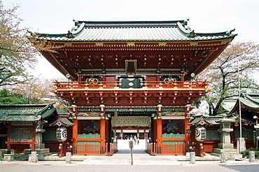 Gateway, Kanda Myojin Shrine, Tokyo, Japan, Asia