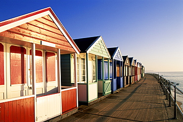 Beach huts, Southwold, Suffolk, England, United Kingdom, Europe