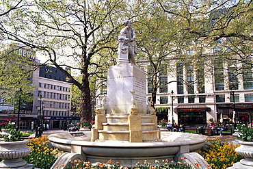 Shakespeare statue, Leicester Square, London, England, United Kingdom, Europe