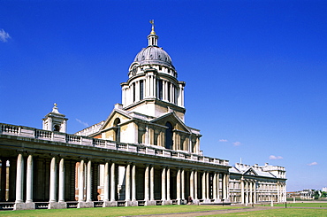 King William Court, Royal Naval College, UNESCO World Heritage Site, Greenwich, London, England, United Kingdom, Europe