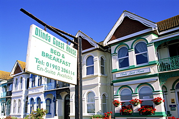 Typical Bed and Breakfast accommodation, Worthing, Sussex, England, United Kingdom, Europe