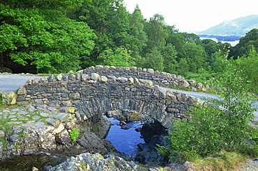 Ashness Bridge near Keswick, Lake District National Park, Cumbria, England, United Kingdom, Europe