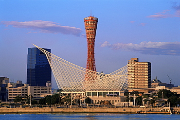 Kobe Port Tower and Kobe Maritime Museum, Kobe, Honshu, Japan, Asia