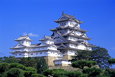 Himeji-jo (Himeji Castle), UNESCO World Heritage Site, Himeji, Honshu, Japan, Asia