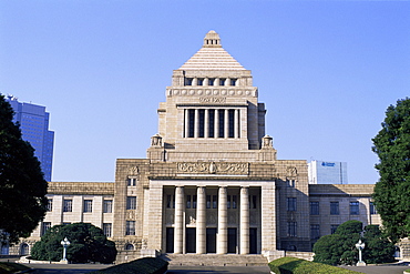 Japanese Diet Building (Parliament Building), Tokyo, Honshu, Japan, Asia