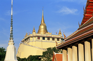 Wat Saket (The Golden Mount), Bangkok, Thailand, Southeast Asia, Asia