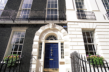 Typical Georgian architecture, Bedford Square, Bloomsbury, London, England, United Kingdom, Europe