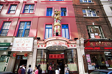 Chinese Restaurants, Wardour Street, Chinatown, Soho, London, England, United Kingdom, Europe