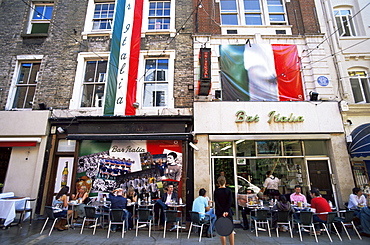 Street scene, Frith Street, Soho, London, England, United Kingdom, Europe