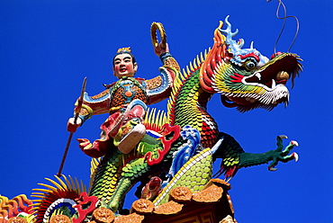 Dragon statue at Tianhou Temple, Cijin Island, Kaohsiung, Taiwan, Asia