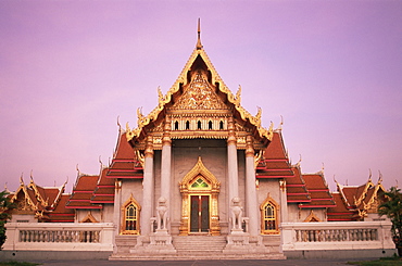 Marble Temple (Wat Benchamabophit), Bangkok, Thailand, Southeast Asia, Asia