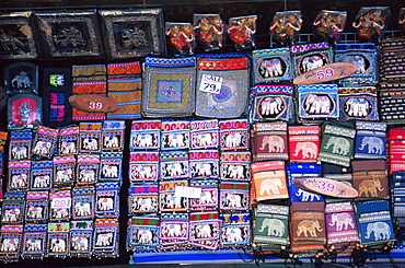 Souvenir goods on a street stall, Bangkok, Thailand, Southeast Asia, Asia