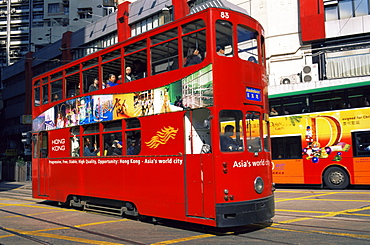 Tram, Hong Kong, China, Asia