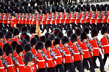 Trooping of the Colour Ceremony at Horse Guards Parade Whitehall, London, England, United Kingdom, Europe