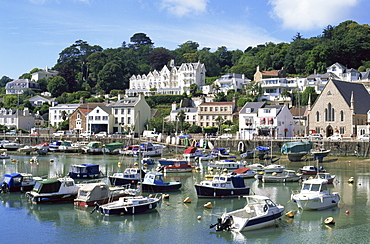 St. Aubins Harbour, Jersey, Channel Islands, United Kingdom, Europe