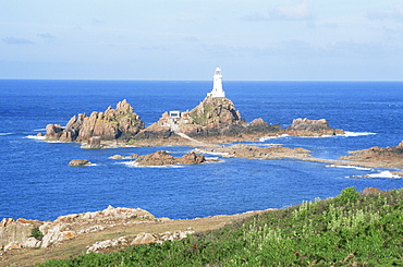 La Corbiere Lighthouse, Jersey, Channel Islands, United Kingdom, Europe