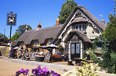 Pub scene, Shanklin Village, Isle of Wight, England, United Kingdom, Europe