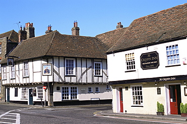 Street scene, Sandwich, Kent, England, United Kingdom, Europe