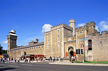 Cardiff Castle, Cardiff, Monmouthshire, Wales, United Kingdom, Europe