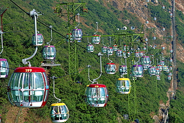 Gondolas, Ocean Park, Hong Kong, China, Asia