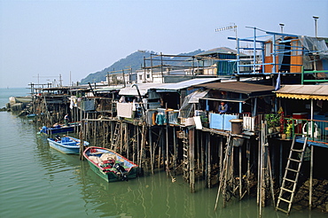 Stilt houses at Tai O village, Lantau, Hong Kong, China, Asia