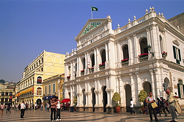 Santa Casa da Misericordia (Holy House of Mercy), Senado Square, Macau, China, Asia