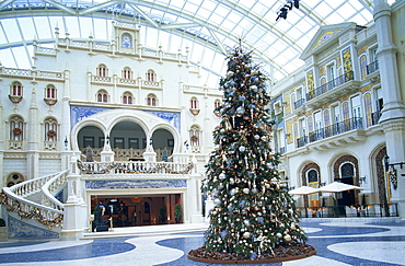 The Grand Praca Interior of MGM Grand Hotel and Casino, Macau, China, Asia