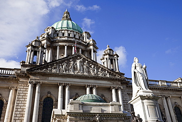 Belfast City Hall, Donegall Square, Belfast, Ulster, Northern Ireland, United Kingdom, Europe