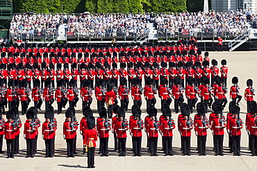 Trooping the Colour Ceremony at Horse Guards Parade, Whitehall, London, England, United Kingdom, Europe