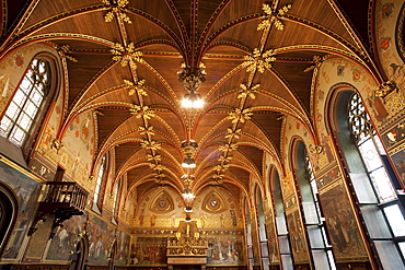 The Gothic Chamber, City Hall, Bruges, Belgium, Europe