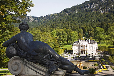 Linderhof Palace, Romantic Road, Bavaria, Germany, Europe