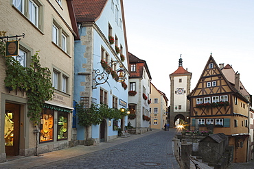 Plonlein and Siebers Tower, Rothenburg ob der Tauber, Romantic Road, Bavaria, Germany, Europe