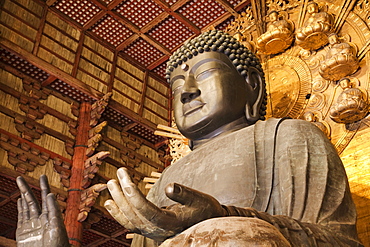 Statue of Buddha, Todaiji Temple, Nara, UNESCO World Heritage Site, Japan, Asia