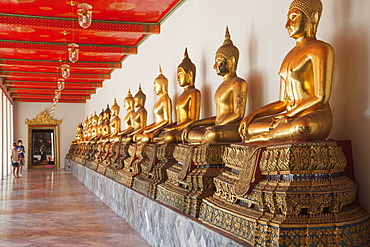 Buddha statues, Wat Pho, Bangkok, Thailand, Southeast Asia, Asia