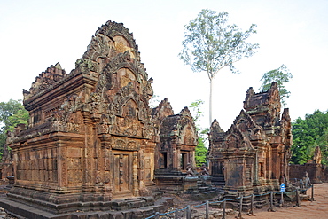 Banteay Srei Temple, Angkor, UNESCO World Heritage Site, Siem Reap, Cambodia, Indochina, Southeast Asia, Asia