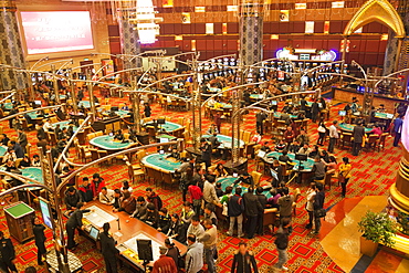 Gaming floor, Grand Lisboa and Casino Lisboa Hotel and Casino, Macau, China, Asia