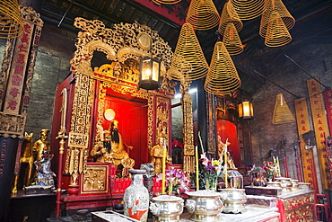 Incense sticks and coils, Sam Kai Vui Kun Temple, Macau, China, Asia