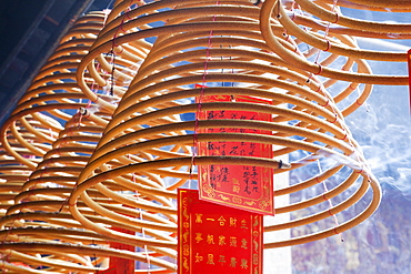 Incense coils, A-Ma Temple, Macau, China, Asia