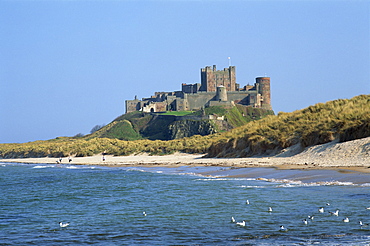 Bamburgh Castle, Bamburgh, Northumbria, England, United Kingdom, Europe