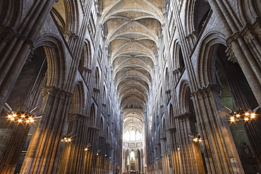 Interior, Rouen Cathedral, Rouen, Normandy, France, Europe