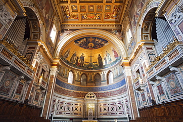 The apse inside San Giovanni in Laterano Church, Rome, Lazio, Italy, Europe