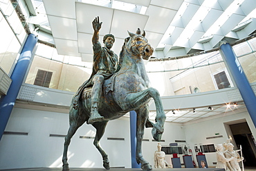 Statue of Marcus Aurelius, Capitoline Museum, The Capitol, Rome, Lazio, Italy, Europe