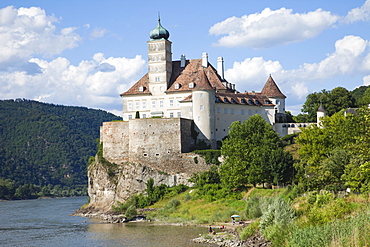 Schonbuhel Castle and the Danube Rive, Wachau Cultural Landscape, UNESCO World Heritage Site, Austria, Europe