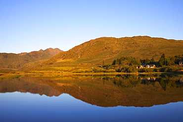 View of Mount Snowdon at Capel Curig, Snowdonia National Park, Gwynedd, Wales, United Kingdom, Europe