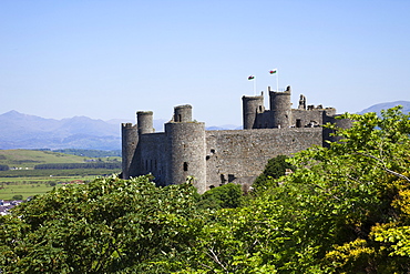 Harlech Castle, UNESCO World Heritage Site, Gwynedd, Wales, United Kingdom, Europe