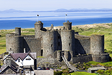 Harlech Castle, UNESCO World Heritage Site, Gwynedd, Wales, United Kingdom, Europe