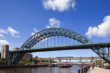 Bridges over Tyne River, Newcastle upon Tyne, Tyne and Wear, England, United Kingdom, Europe